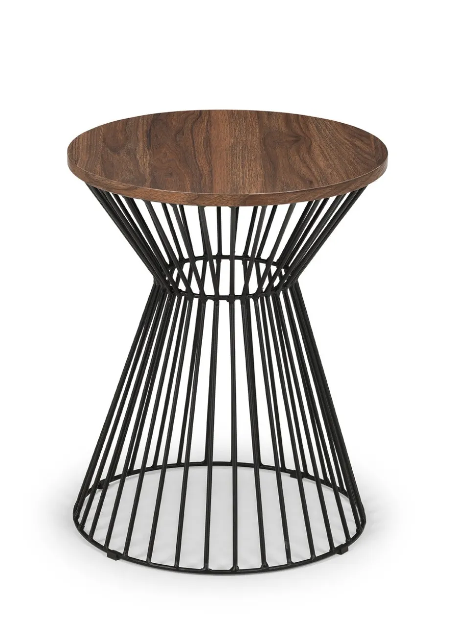 Julian Bowen Jersey Round Wire Lamp Table (50 x 40 x 40 cm)