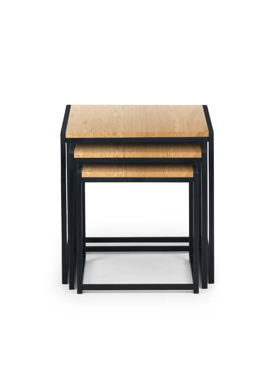 Julian Bowen Tribeca Nest Of 3 Tables (45 x 45 x 45 cm)