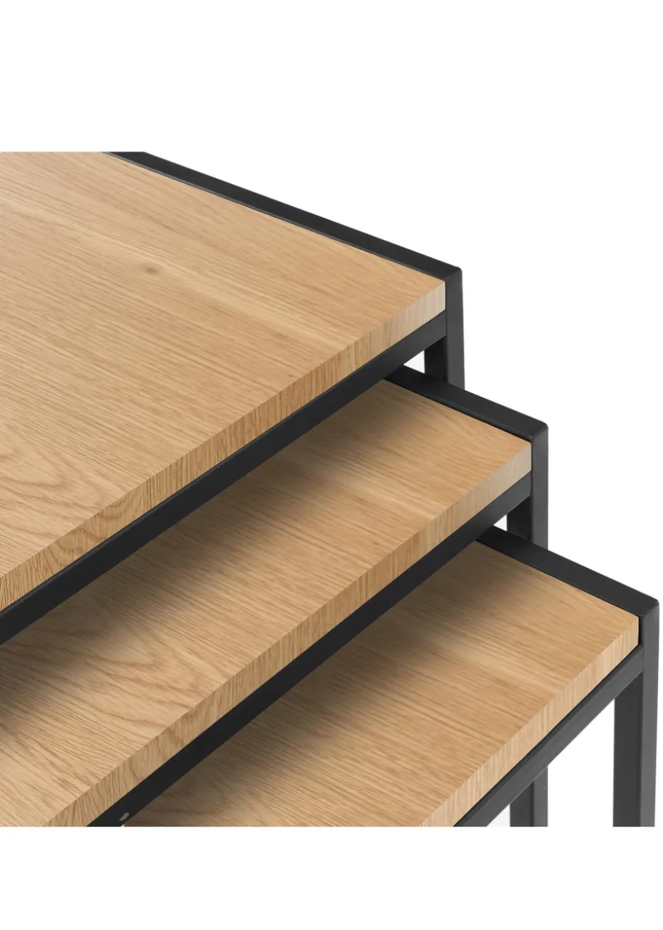 Julian Bowen Tribeca Nest Of 3 Tables (45 x 45 x 45 cm)