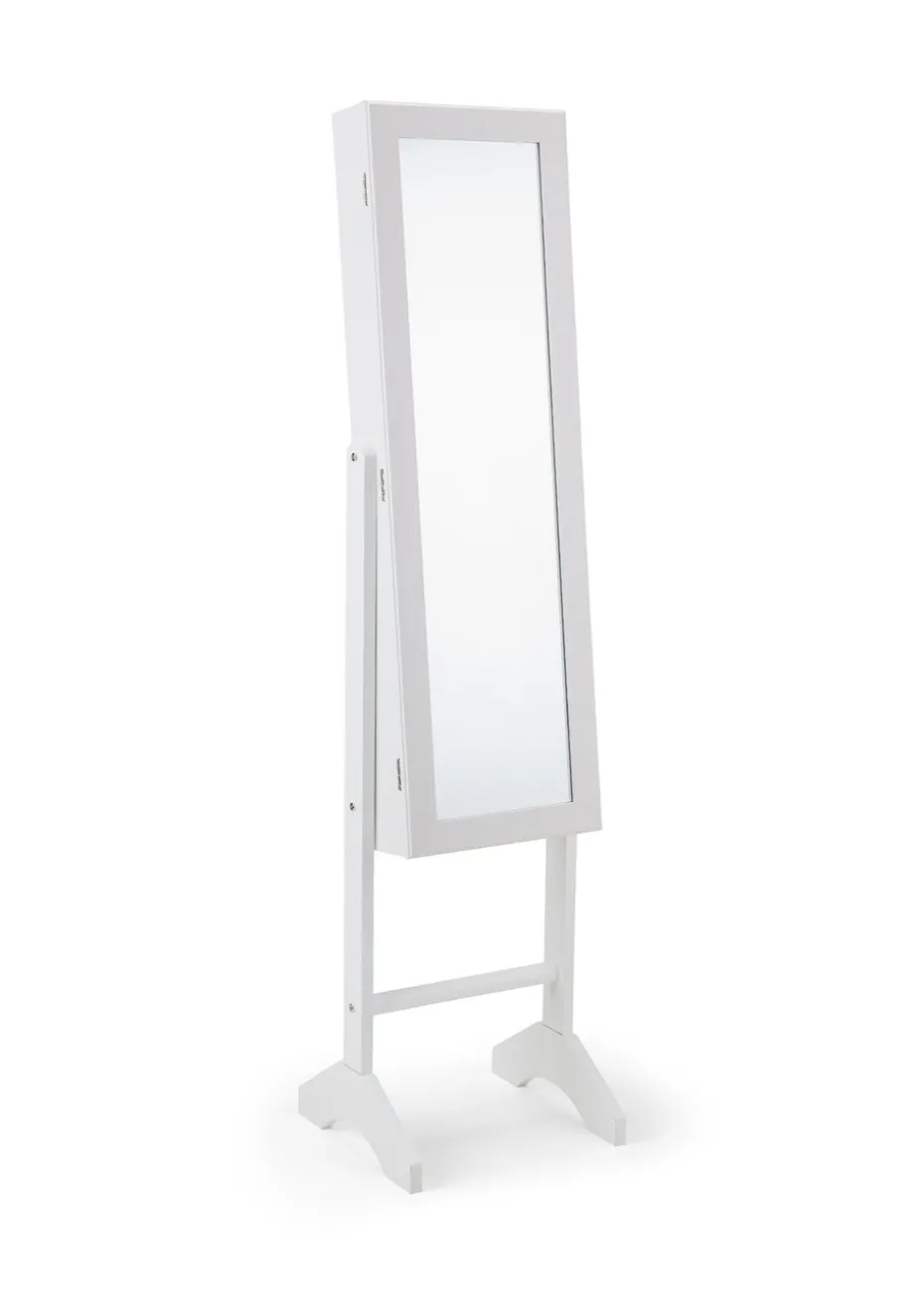 Julian Bowen White Prima Jewellery Mirror (144 x 34 x 35cm)
