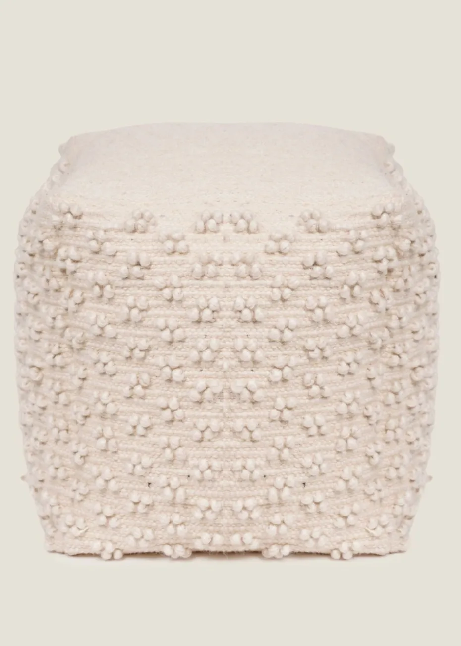 Kaikoo Cream Tridot Cube Wool