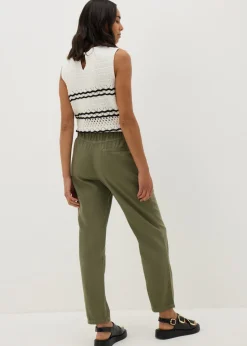 Khaki Utility Tapered Trousers