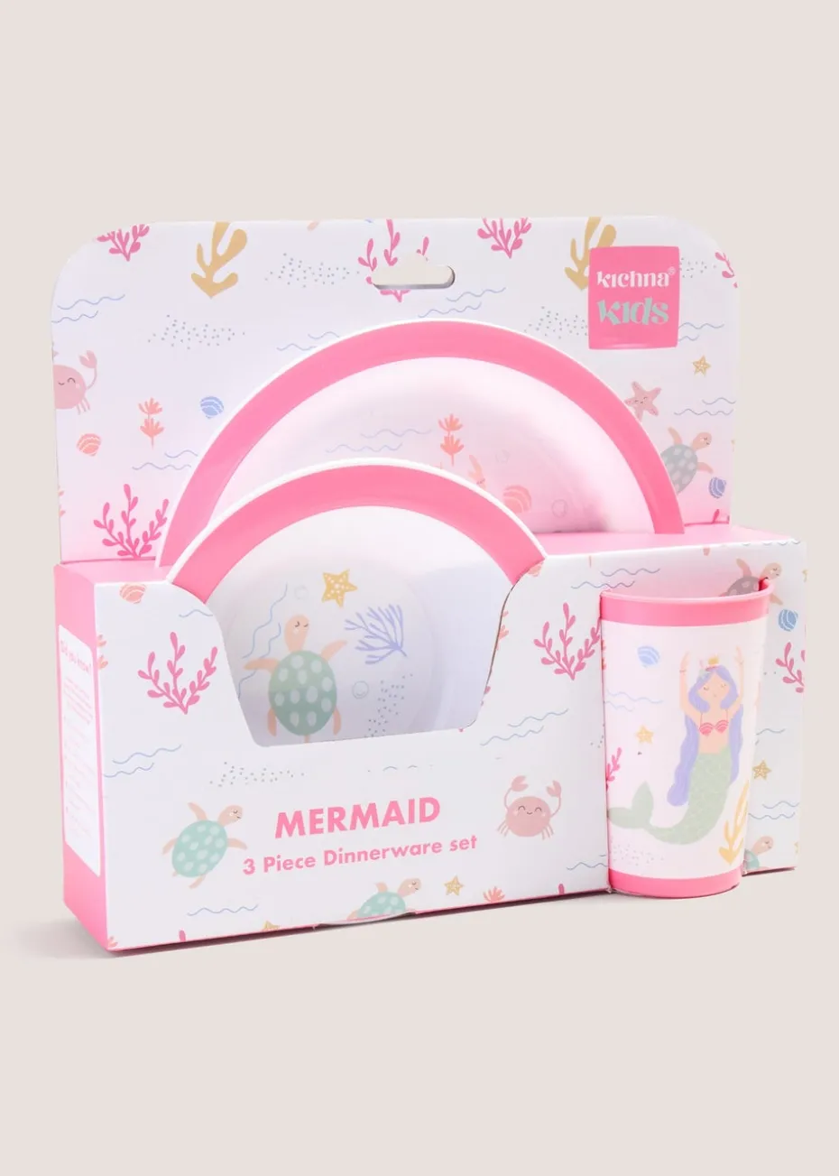 Kids Multicolour Mermaid Glitter Tumbler