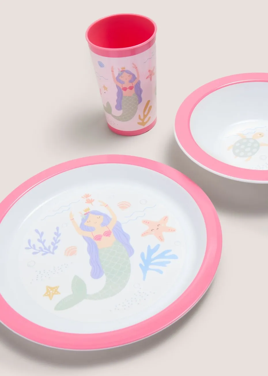 Kids Multicolour Mermaid Glitter Tumbler