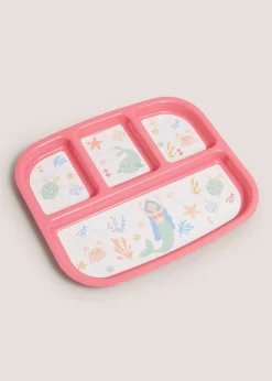 Kids Pink 3 Piece Mermaid Dinner Set