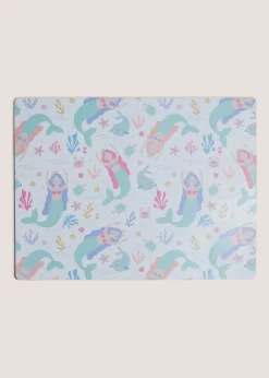 Kids Pink 3 Piece Mermaid Dinner Set