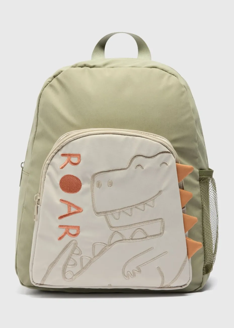 Kids Sage Dinosaur Backpack