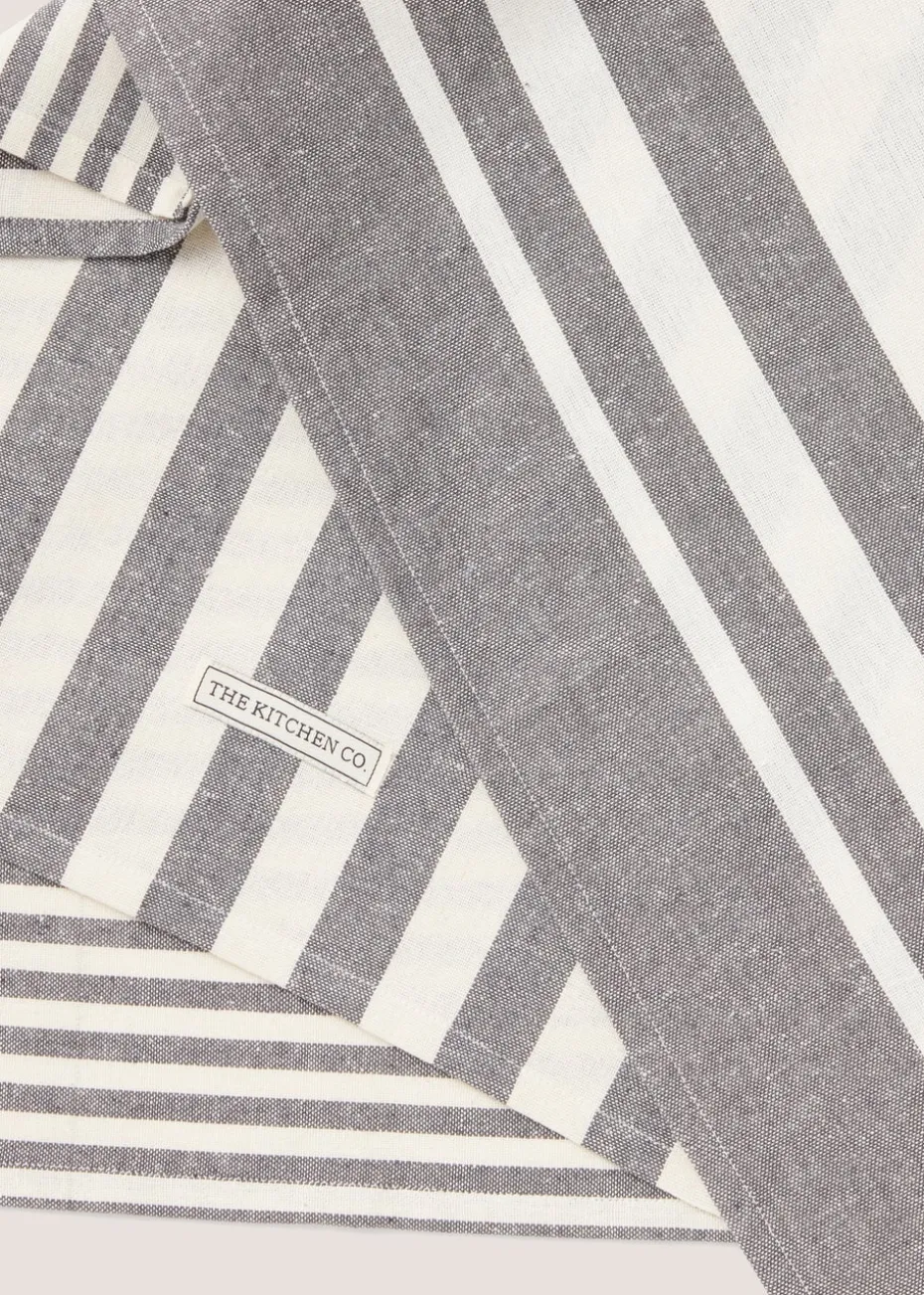 Kitchen Co 3 Pack Grey Textile Tea Towels