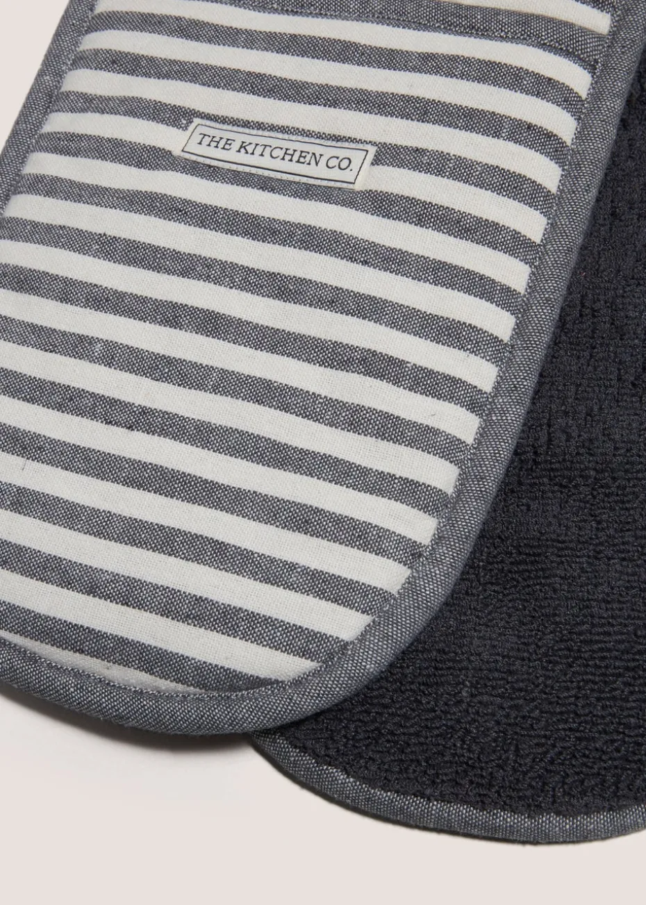 Kitchen Co 3 Pack Grey Textile Tea Towels