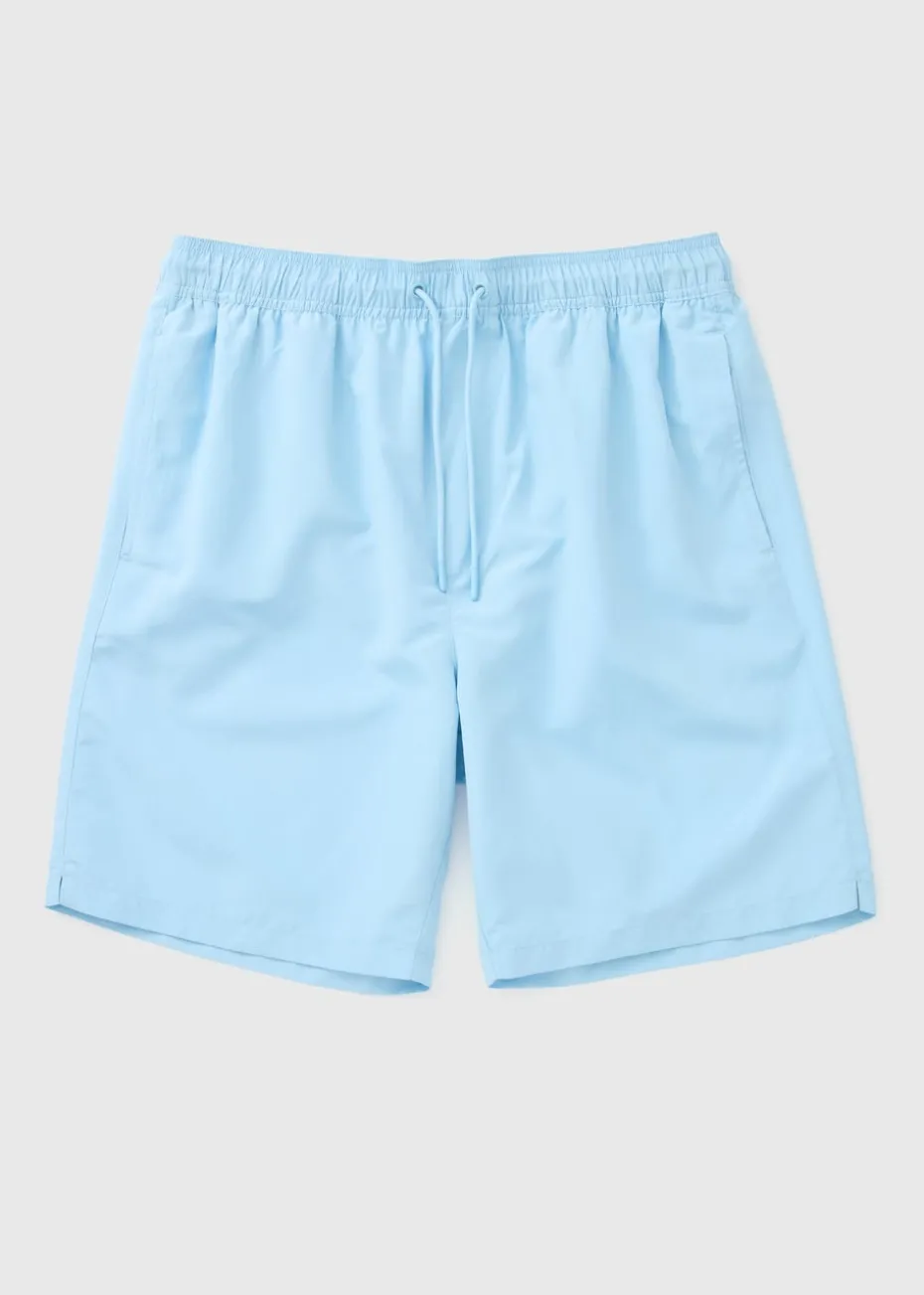 Light Blue Long Swim Shorts