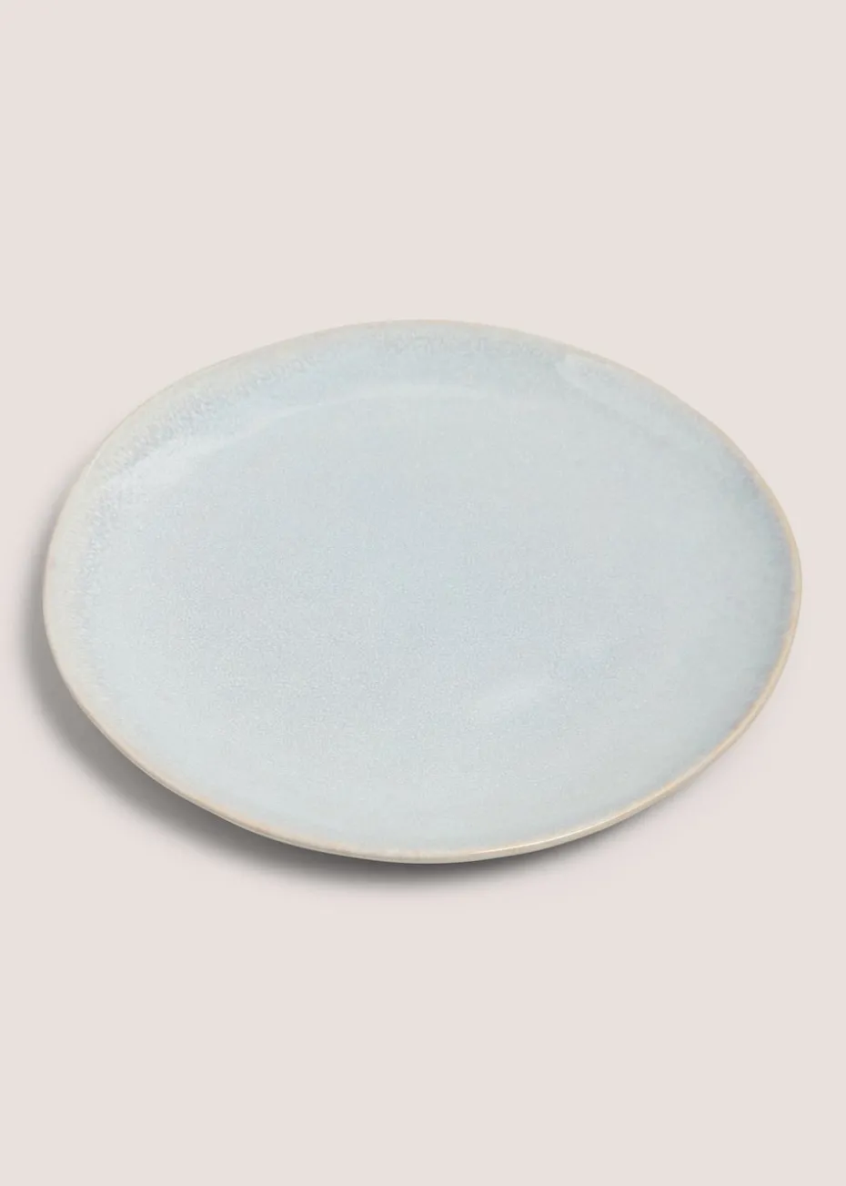 Light Blue Organic Serving Plate
