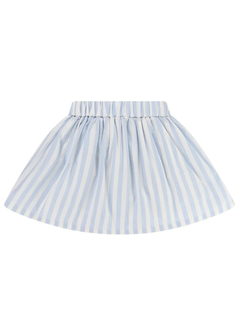Lilly & Sid Blue Fish Applique Skirt (24 Months- 7 Years)