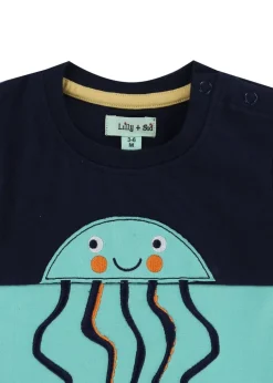 Lilly & Sid Multicoloured Jellyfish Print Top & Short Set (0- 24 Months)