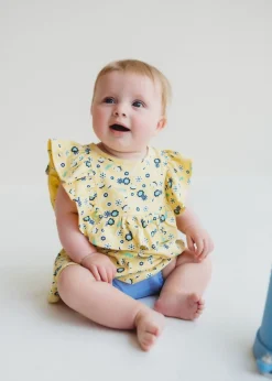 Lilly & Sid Multicoloured Sea Floral Print Top & Pant Set (0- 24 Months)