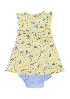 Lilly & Sid Multicoloured Sea Floral Print Top & Pant Set (0- 24 Months)