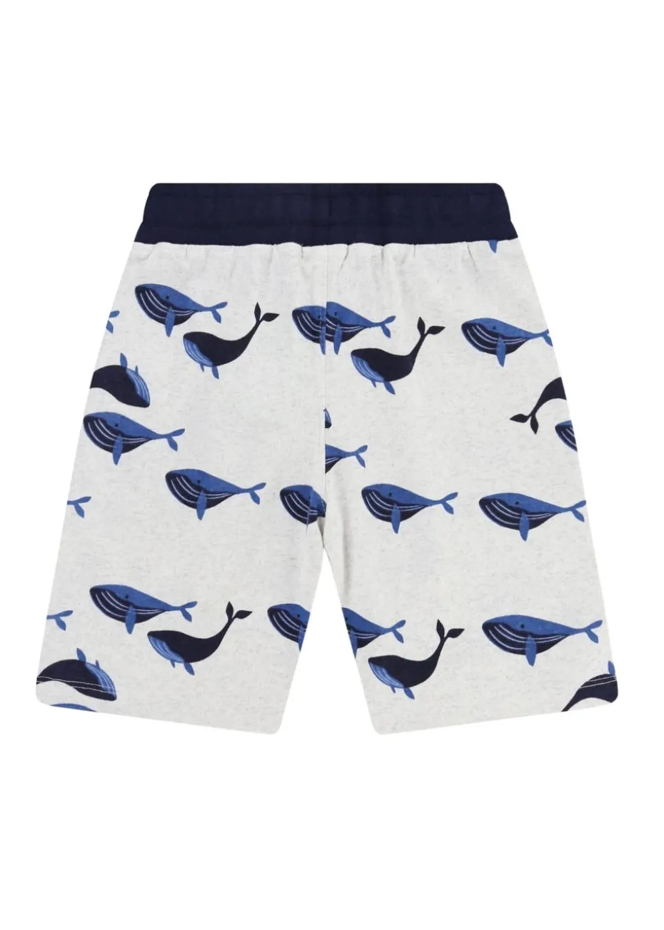 Lilly & Sid White Sea Dolphin Applique T Shirt (0-8 Years)