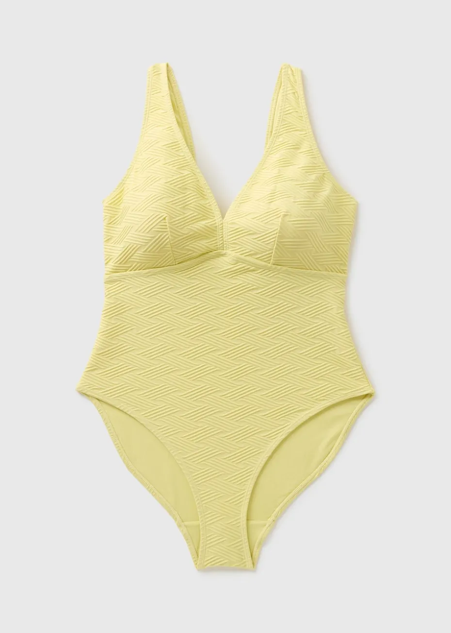Lime Textured Swimsuit