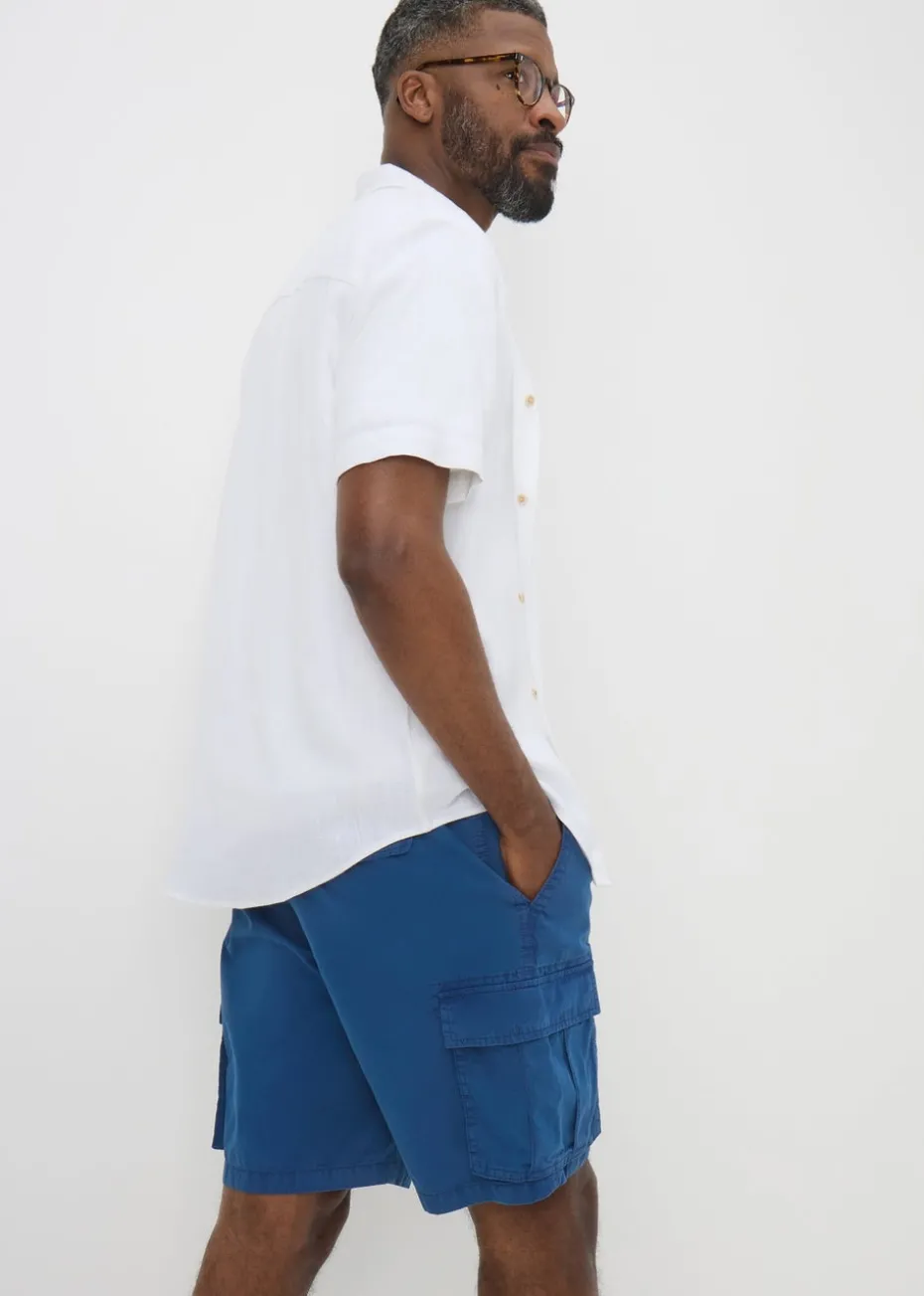 Lincoln Blue Washed Cargo Shorts