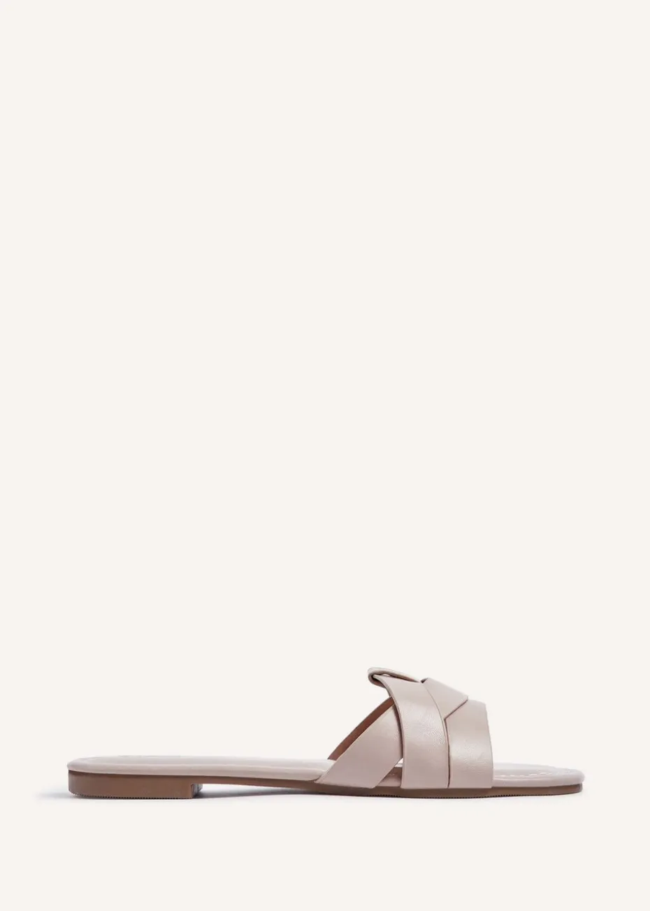 Linzi Fletcher Mocha Faux Leather Slider