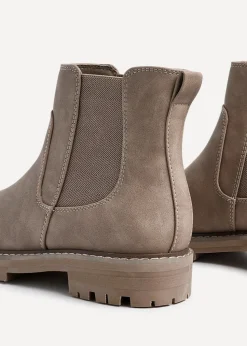 Linzi Porter Taupe Nubuck Classic Chelsea Boot