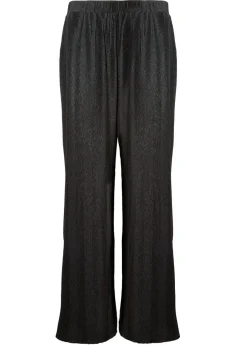 Little Mistress Black Co Ord Plisse Trousers by Vicky Pattison