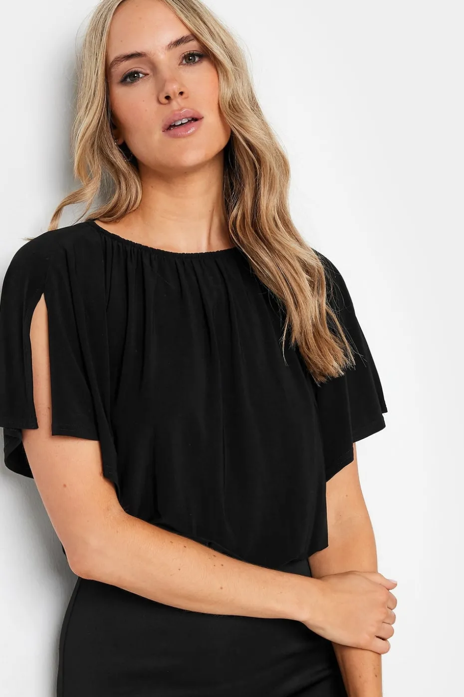 Long Tall Sally Black Scuba Midi Dress