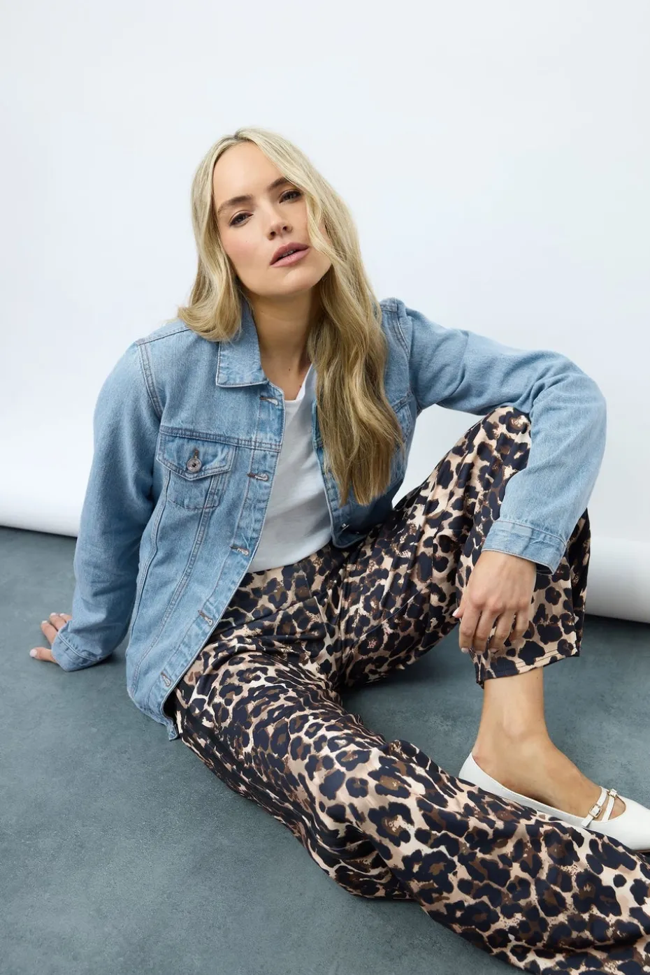 Long Tall Sally Blue Mid Wash Denim Jacket
