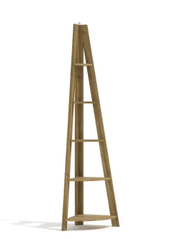 LPD Furniture Tiva Corner Ladder Shelving Oak (1754x386x386mm)