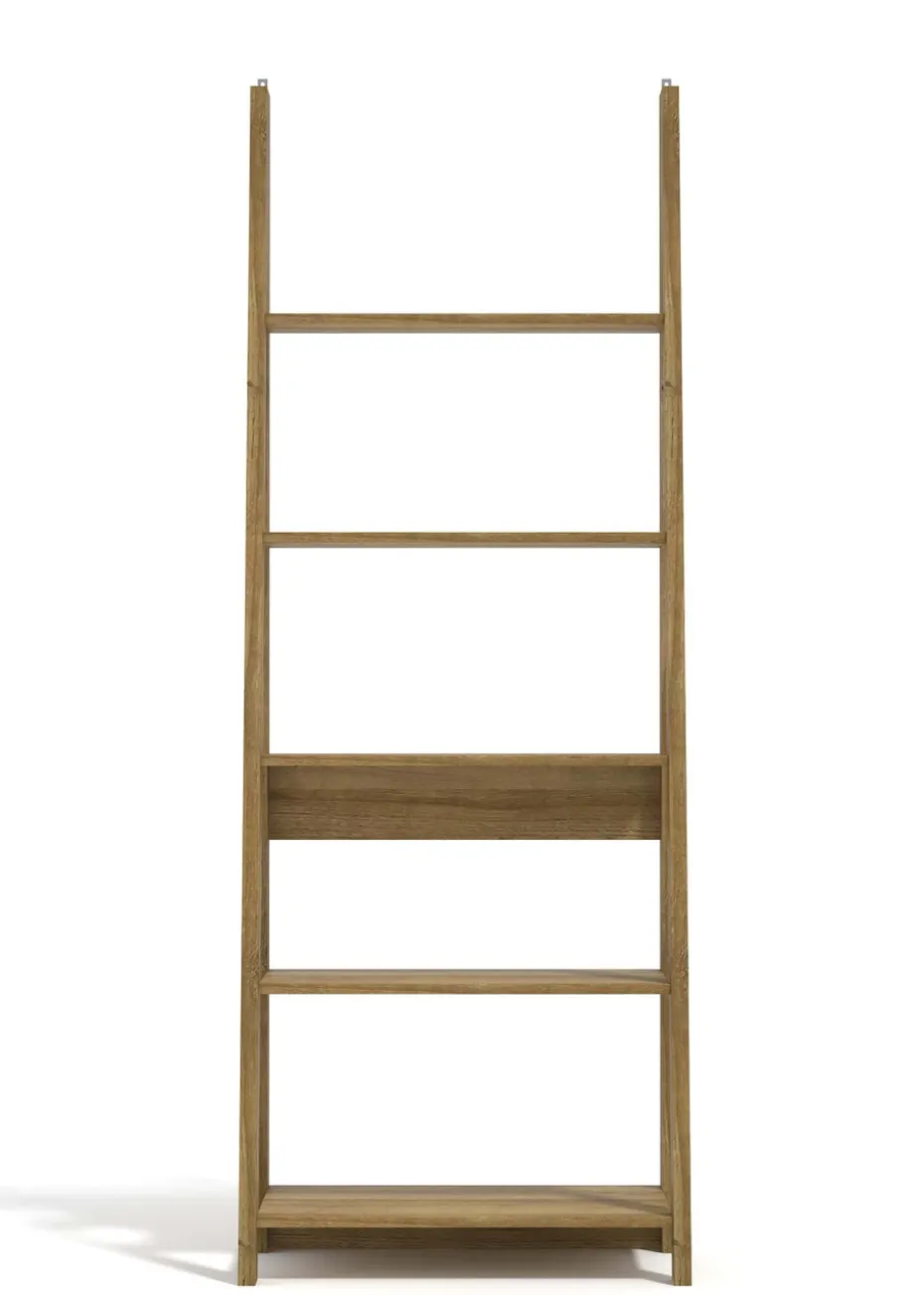 LPD Furniture Tiva Ladder Bookcase Oak (1754x386x640mm)