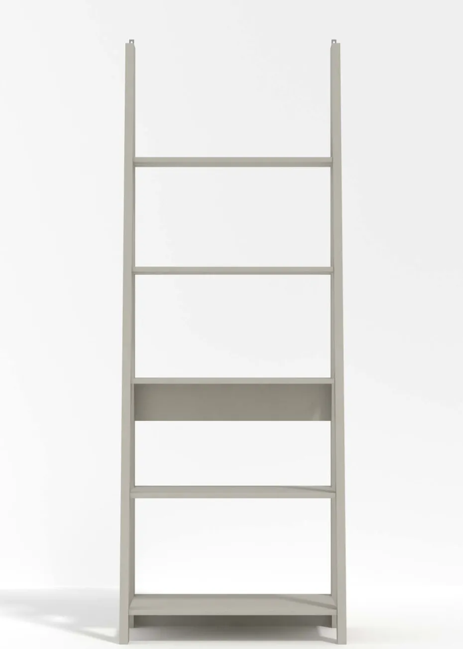 LPD Furniture Tiva Ladder Bookcase Grey (1754x386x640mm)