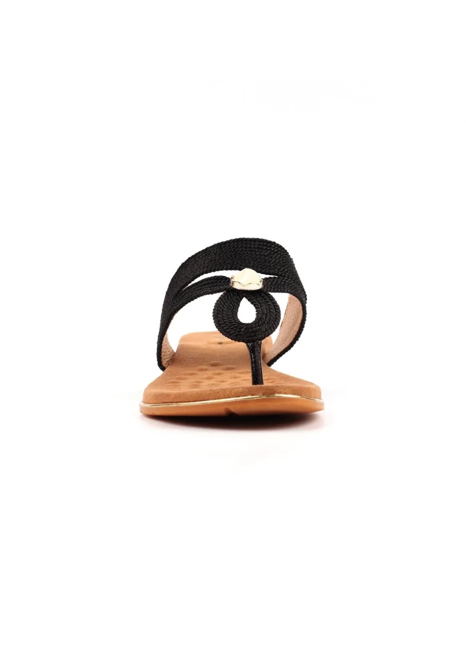 Lunar Black Ezra Sandal