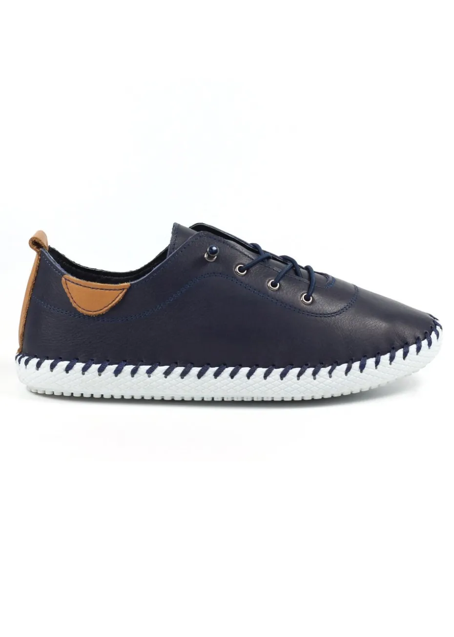 Lunar Blue St Ives Plimsoll