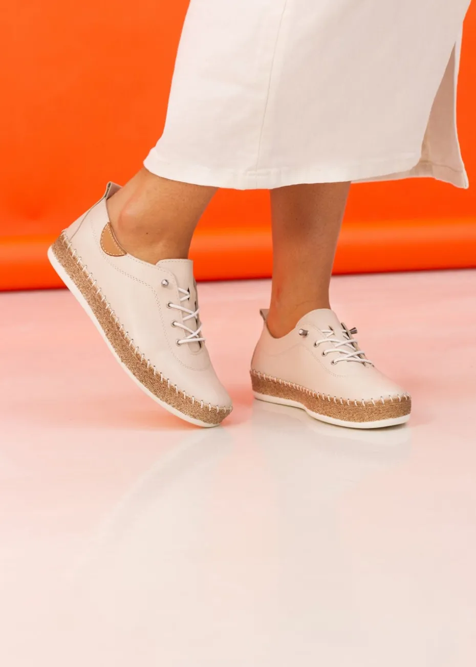 Lunar Cream Evie Plimsoll