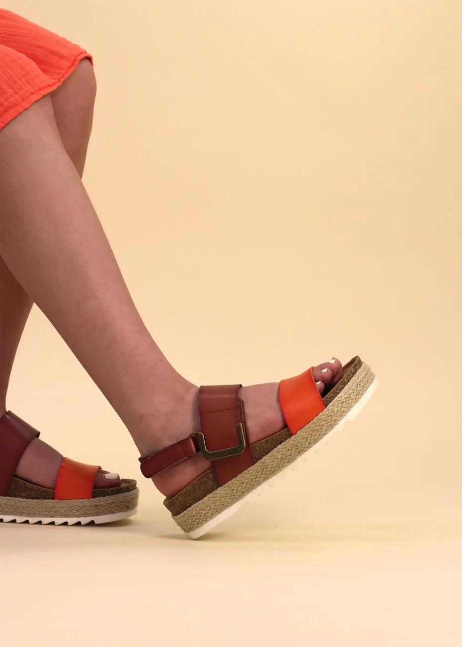 Lunar Orange Deanna II Sandal