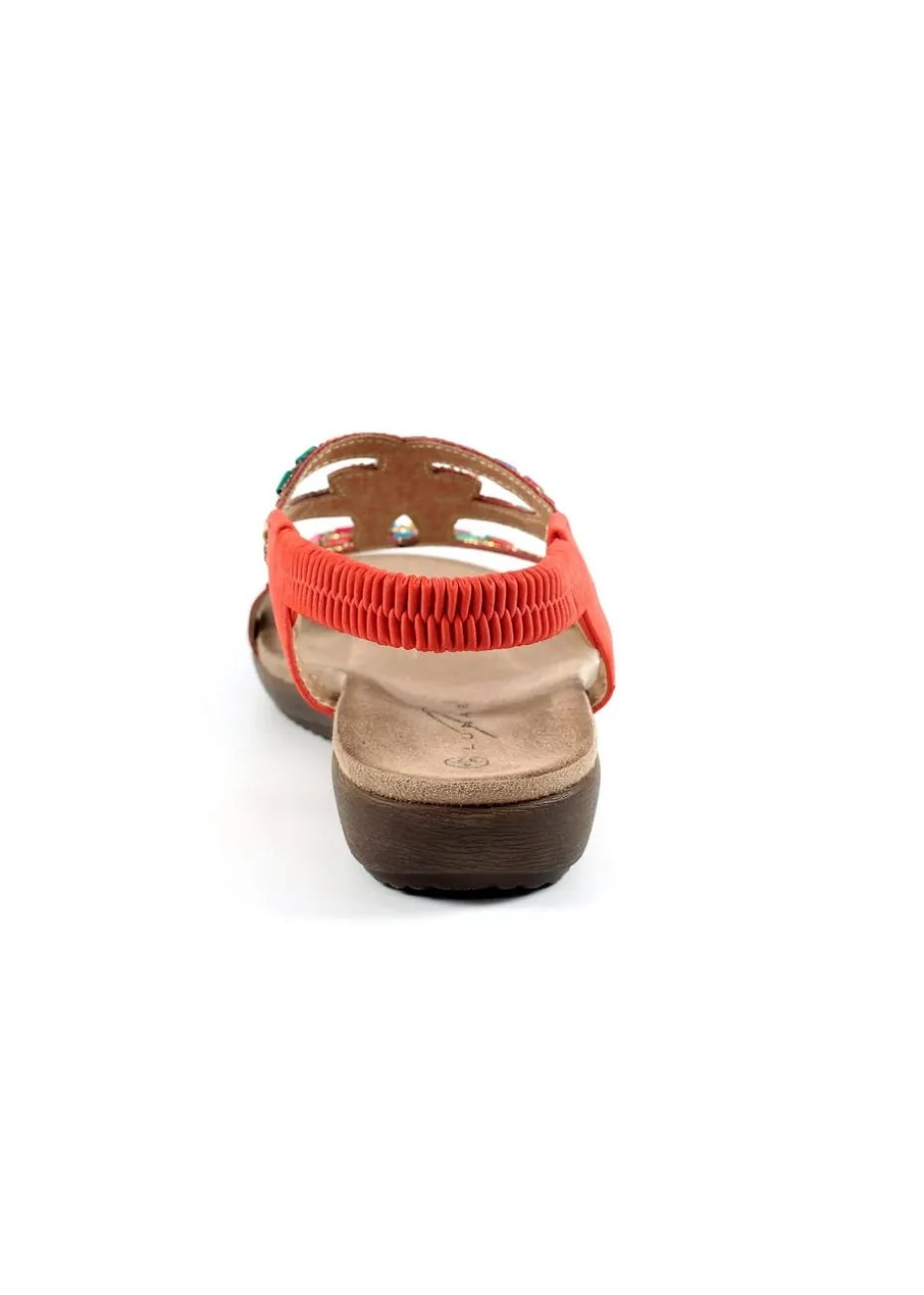 Lunar Orange Mariella Sandal