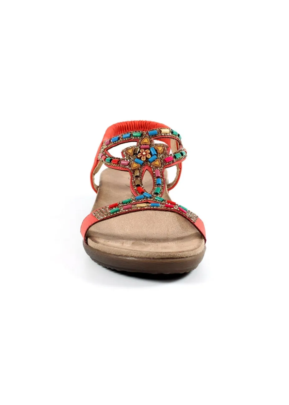 Lunar Orange Mariella Sandal