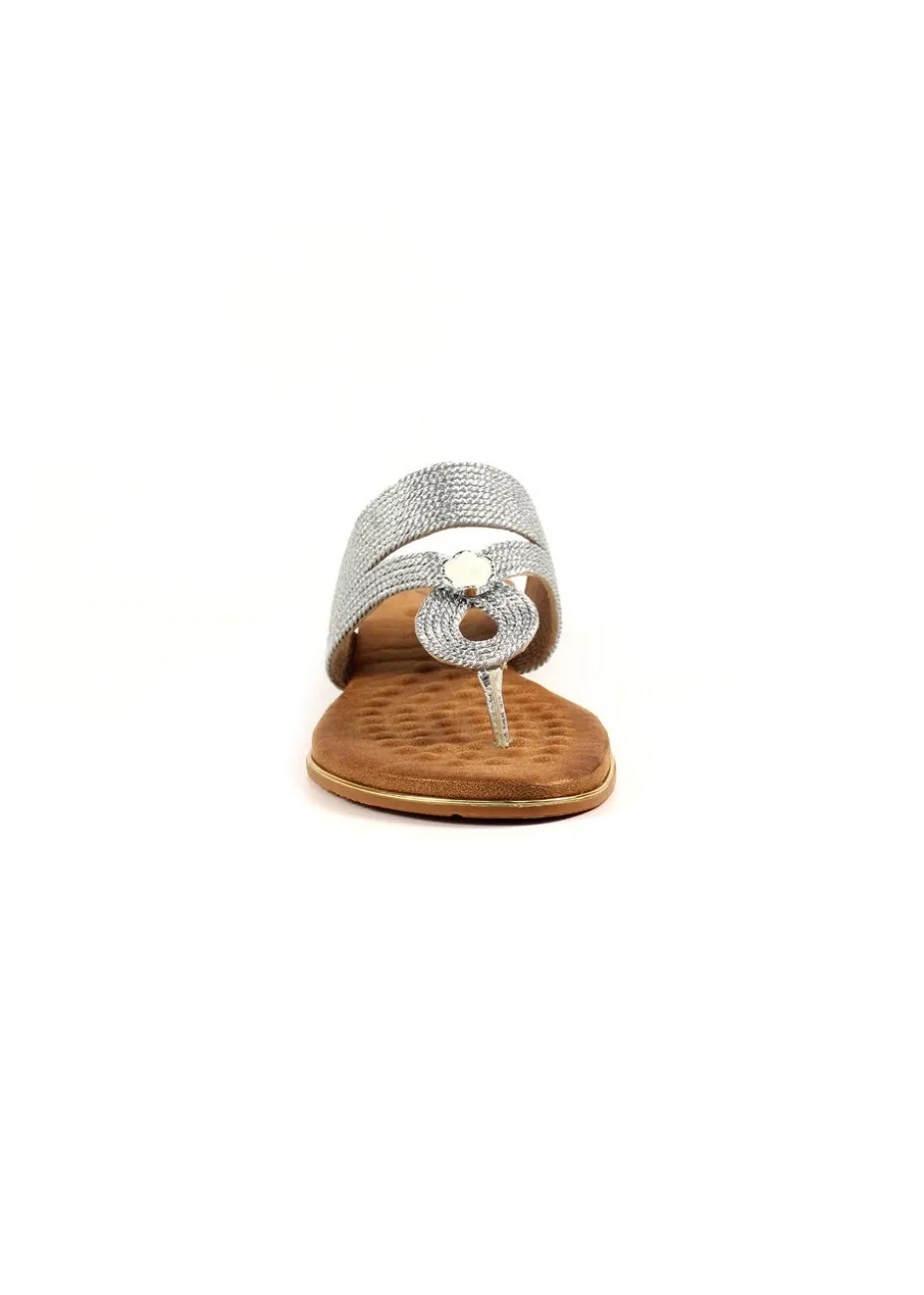 Lunar Silver Ezra Sandal