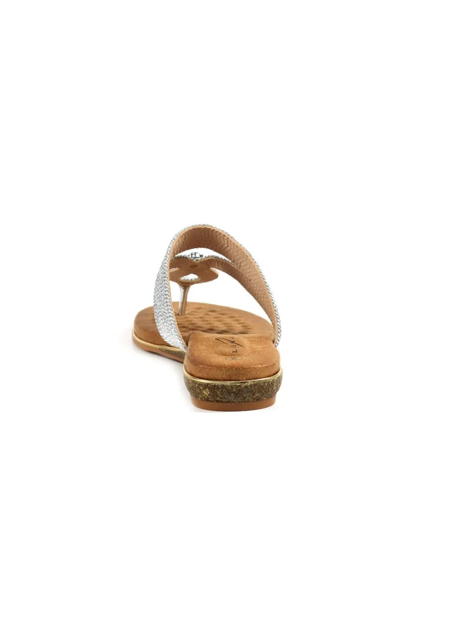 Lunar Silver Ezra Sandal