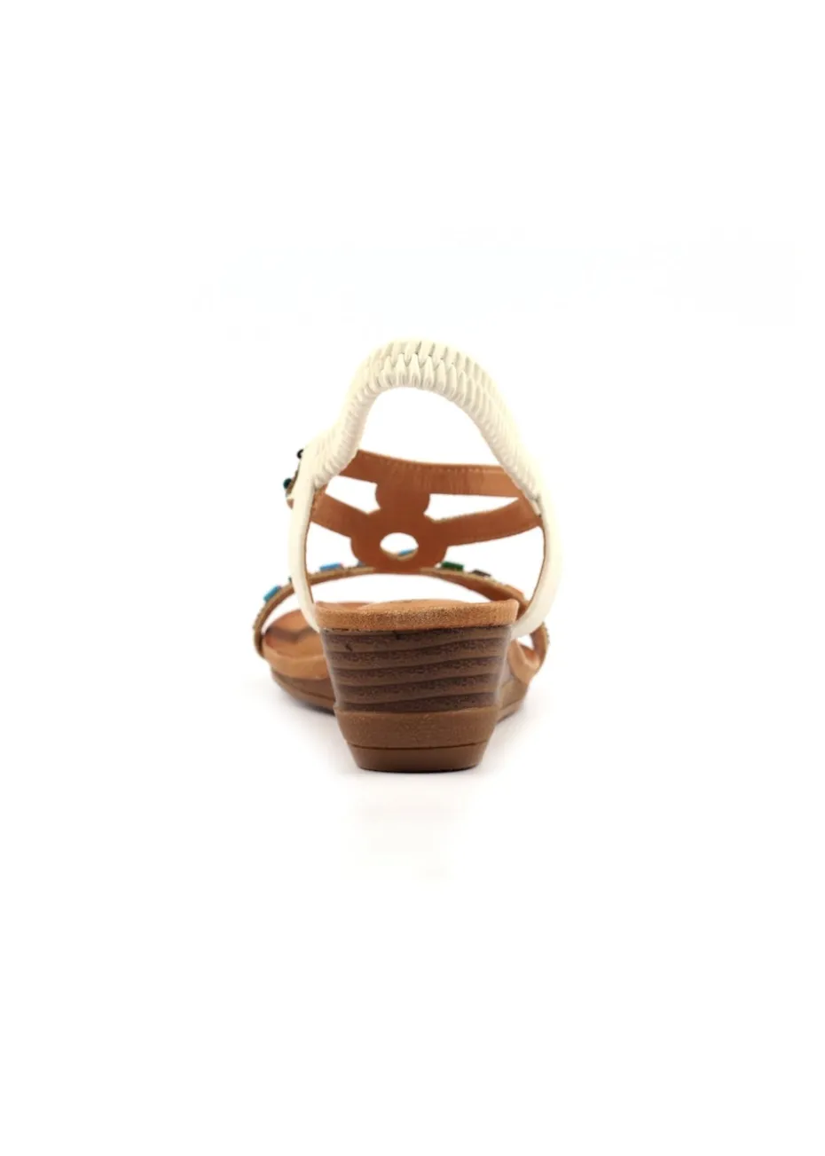 Lunar White Epsom Sandal