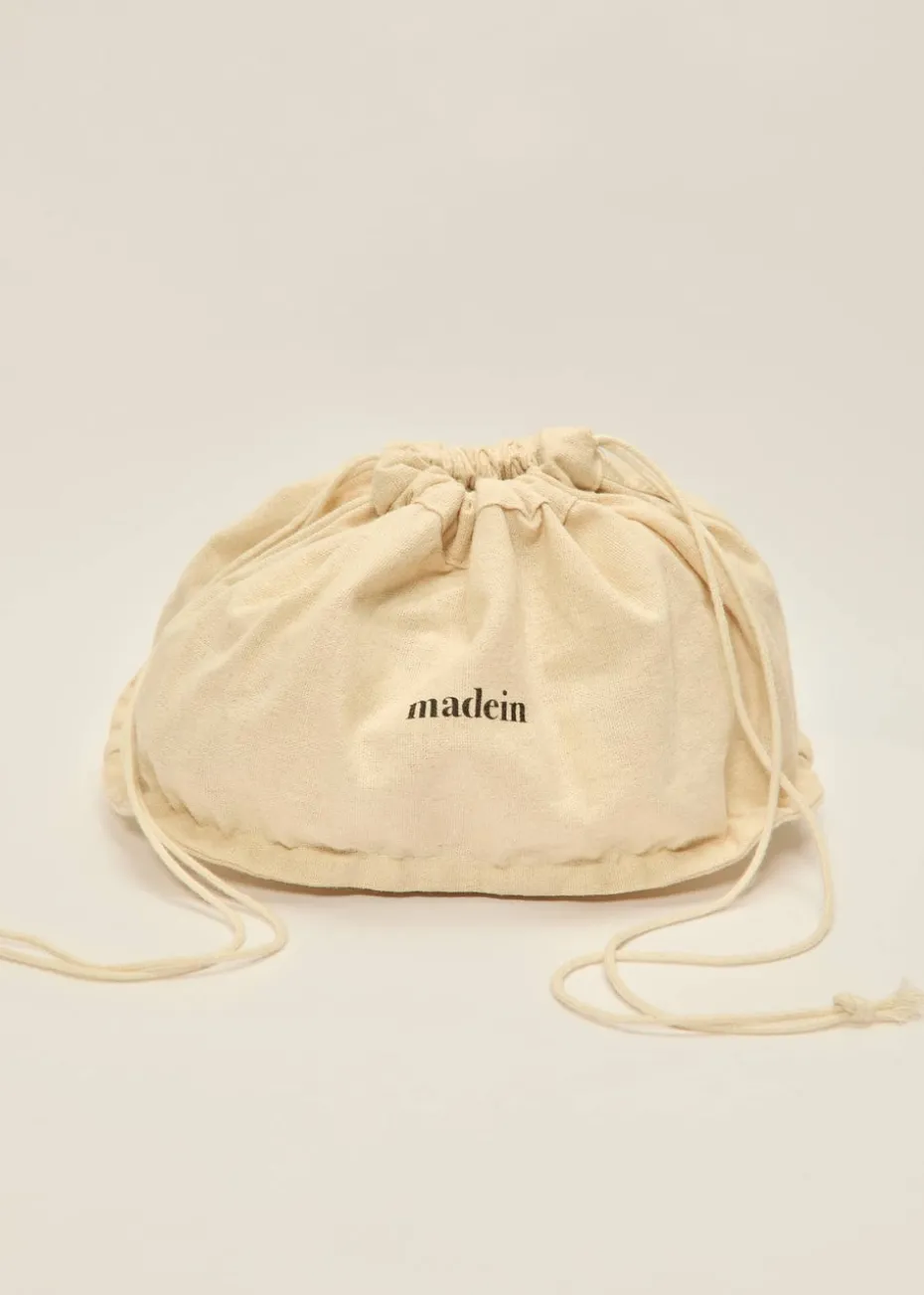 Madein Cream Luxe Polly Bow with Golden Accent