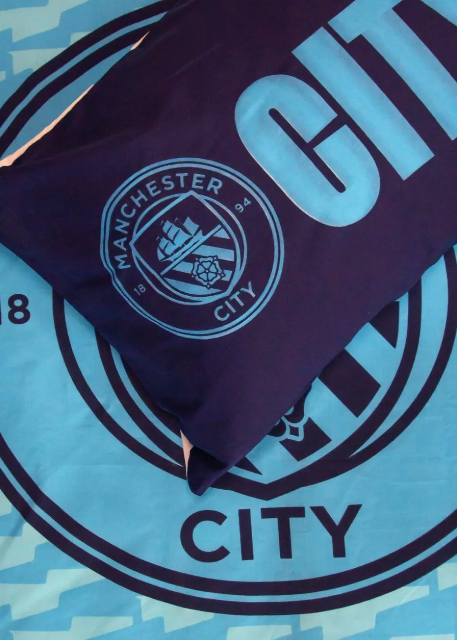 Manchester City FC Reversible Duvet Cover Set