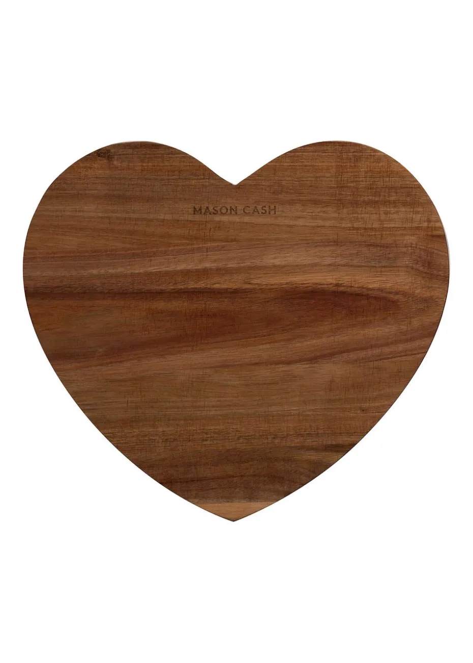 Mason Cash Wood Rustic Charm Heart Chopping Board