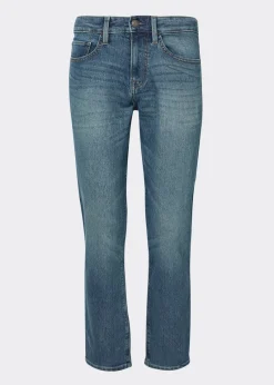 Mid Wash Stretch Slim Fit Jeans