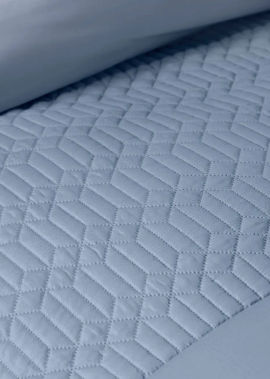 Midnight Blue Geo Pinsonic Duvet Cover