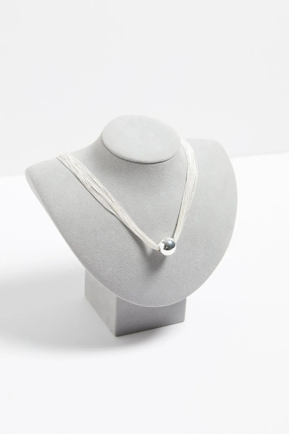 Mood Silver Chain Orb Allway Necklace