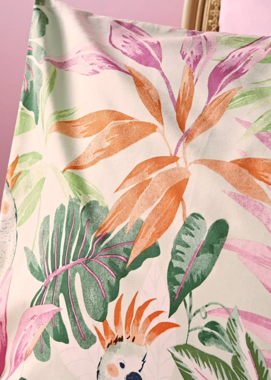 Multicolour Tropical Parrot Duvet Set