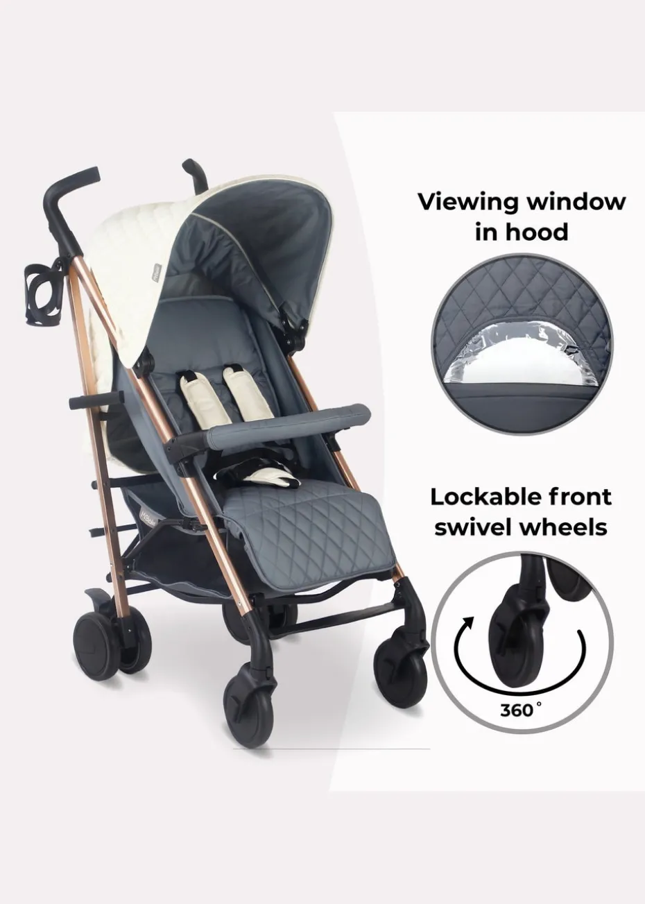 My Babiie Cream Billie Faiers Quilted Lightweight Stroller