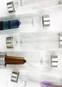 Myga Rose Quartz Crystal Water Bottle