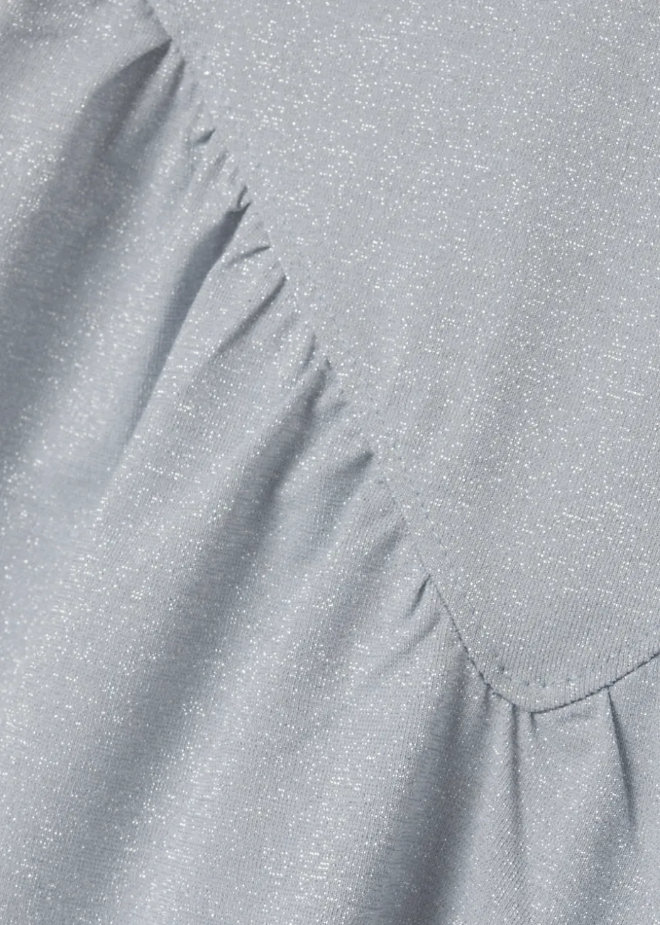 Name It Girls Blue Sparkle Smock Dress (9mths-5yrs)