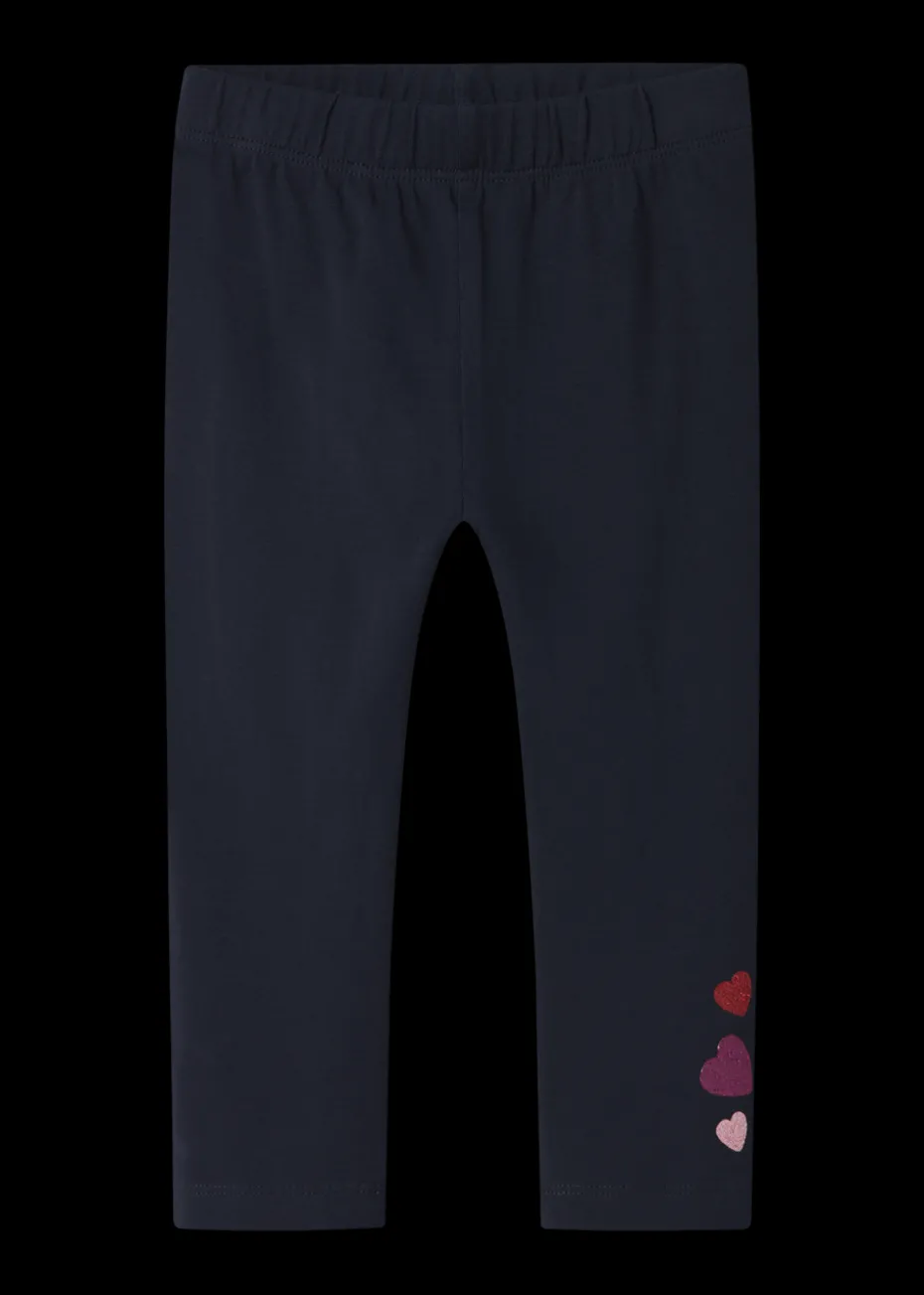 Name It Girls Navy Heart Leggings (9mths-5yrs)